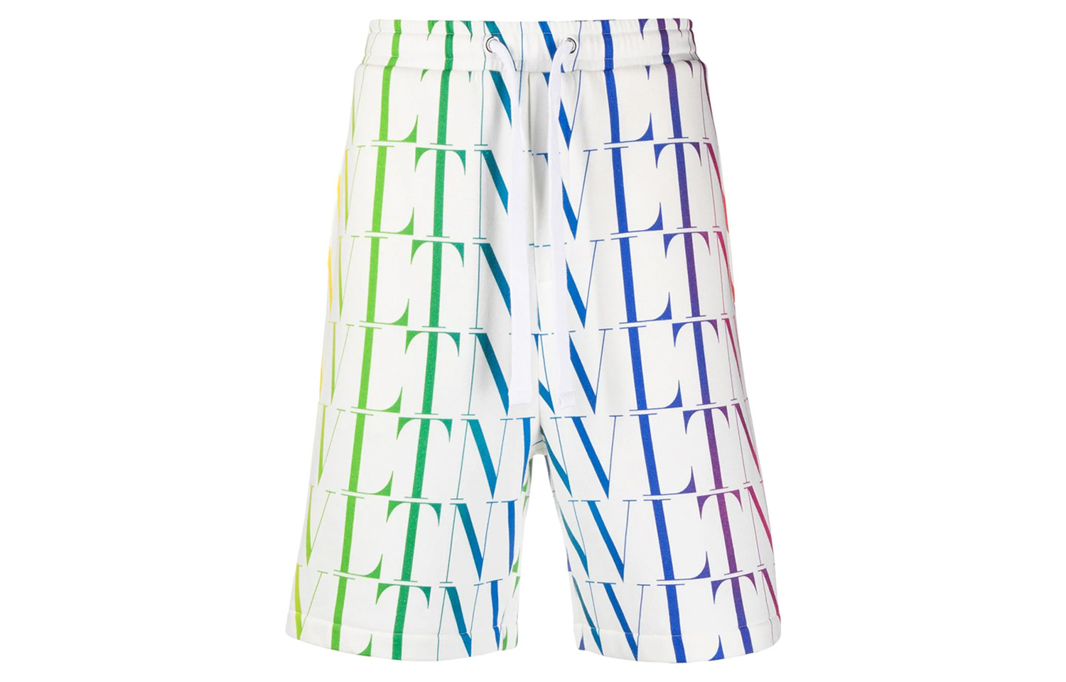 Order Valentino SS21 VLTN Times Bermuda Shorts Putih Pria VV3MD02Q6LFL81