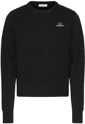 Valentino SS22 Baju Sweatshirt Hitam Crewneck dengan Logo Kecil. 1V3MF23D8NW0NO Order Valentino SS22 Baju Sweatshirt Hitam Crewneck dengan Logo Kecil. 1V3MF23D8NW0NO