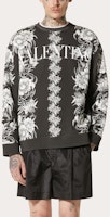 Valentino SS22 黑色花卉印花長袖圓領運動衫 XV0MF22J8GN0NA Lookbook Valentino SS22 黑色花卉印花長袖圓領運動衫 XV0MF22J8GN0NA