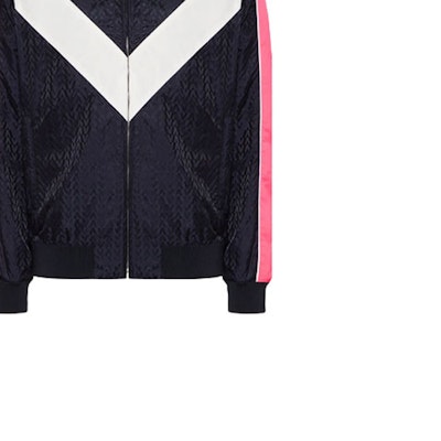 Valentino SS22 Jaket Trek Lengan Panjang Logo Jacquard Hitam. XV3CII3480UAB4 Cheap Valentino SS22 Jaket Trek Lengan Panjang Logo Jacquard Hitam. XV3CII3480UAB4