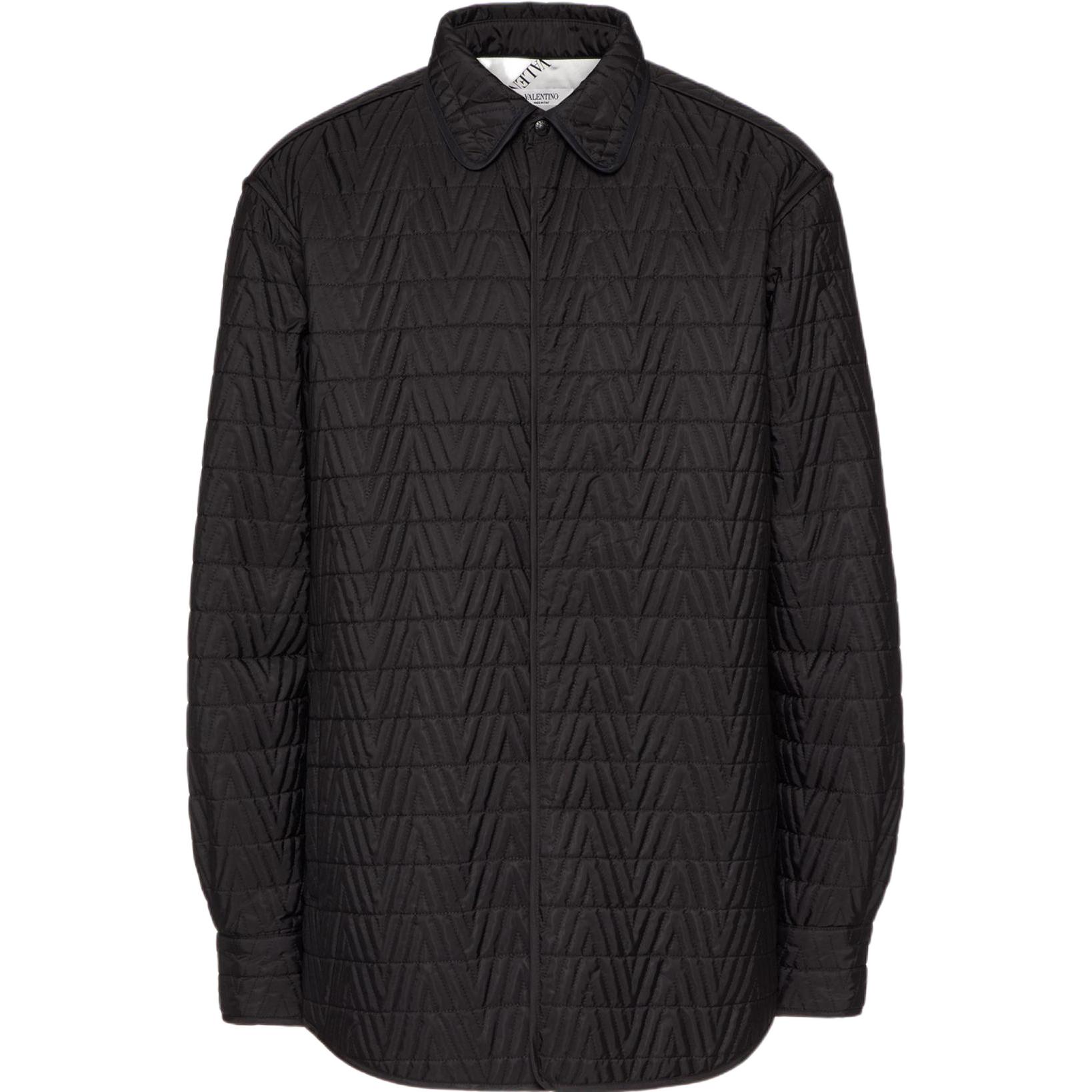 Valentino SS22  Black Long-Sleeve Down Jacket XV3CIA997130NO