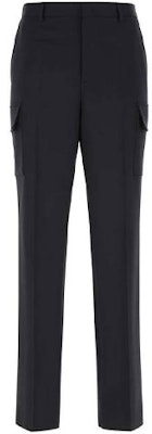 발렌티노 SS22 블랙 솔리드 하이웨이스트 스트레이트 레그 캐주얼 팬츠. XV3RBG03804598 Lookbook 발렌티노 SS22 블랙 솔리드 하이웨이스트 스트레이트 레그 캐주얼 팬츠. XV3RBG03804598