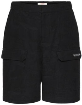 Valentino SS22 Black Straight Shorts with Logo Pocket Design 1V3RDC658KTF02 Order Valentino SS22 Black Straight Shorts with Logo Pocket Design 1V3RDC658KTF02