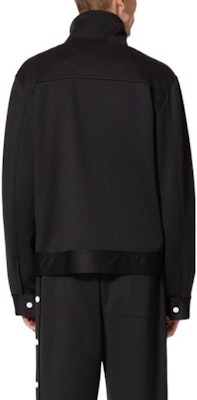 Valentino SS22 Hoodie Hitam Zip-Up dengan Cetakan Huruf 1V3MF22M8LM0NI Shop Valentino SS22 Hoodie Hitam Zip-Up dengan Cetakan Huruf 1V3MF22M8LM0NI