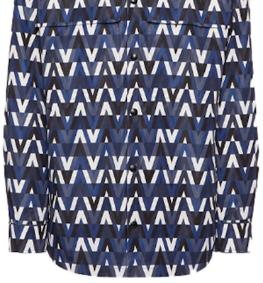 Valentino SS22 藍色滿版印花寬鬆連帽外套 XV3CJE2680RN38 Sizing Valentino SS22 藍色滿版印花寬鬆連帽外套 XV3CJE2680RN38