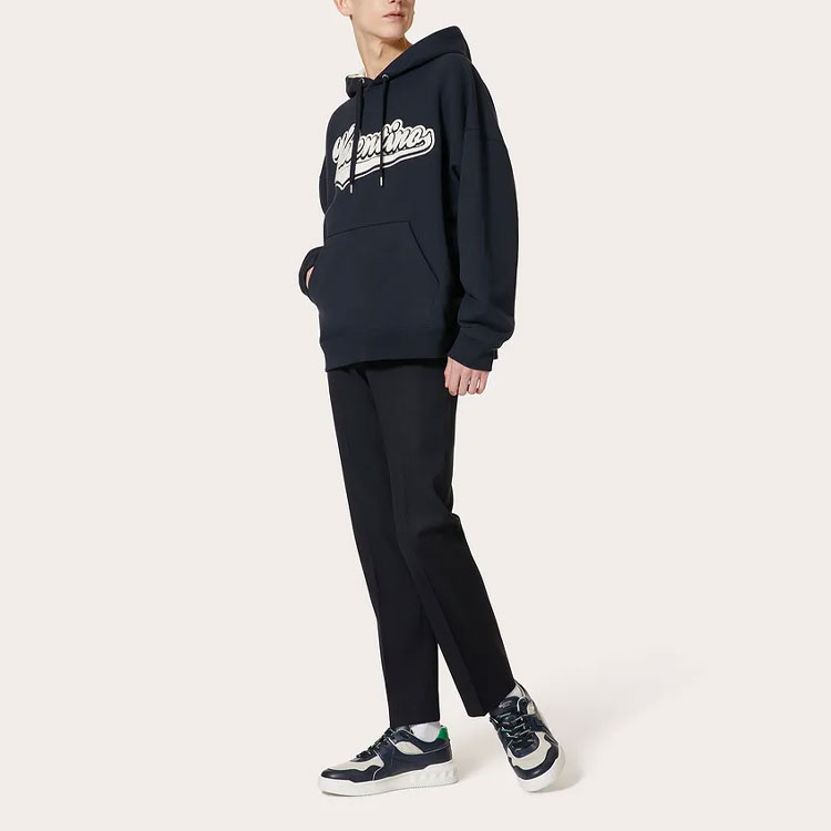 Purchase Valentino SS22 藍色連帽衫搭配字母印花標誌 1V3MF22W8Q6598