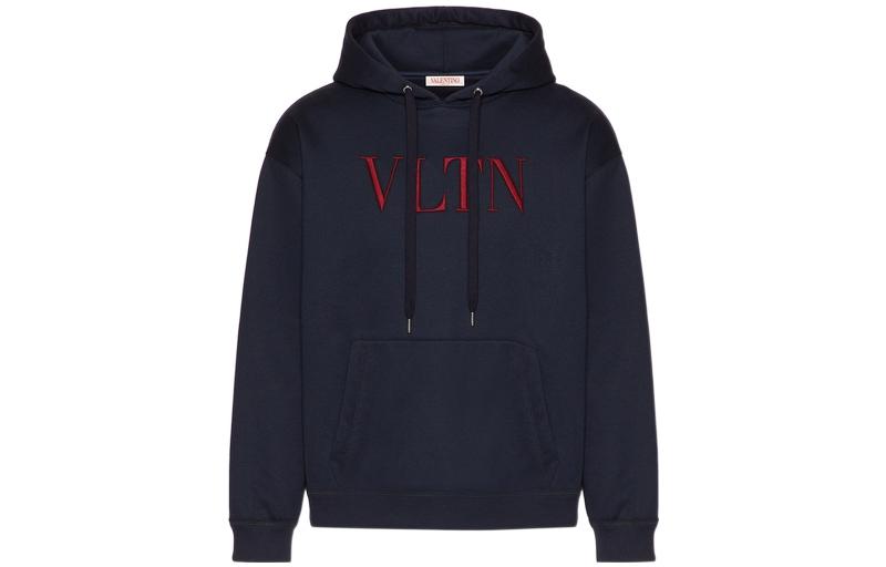Valentino SS22  Blue Logo Embroidered Oversized Sweatshirt. 1V3MF14F8MBW31
