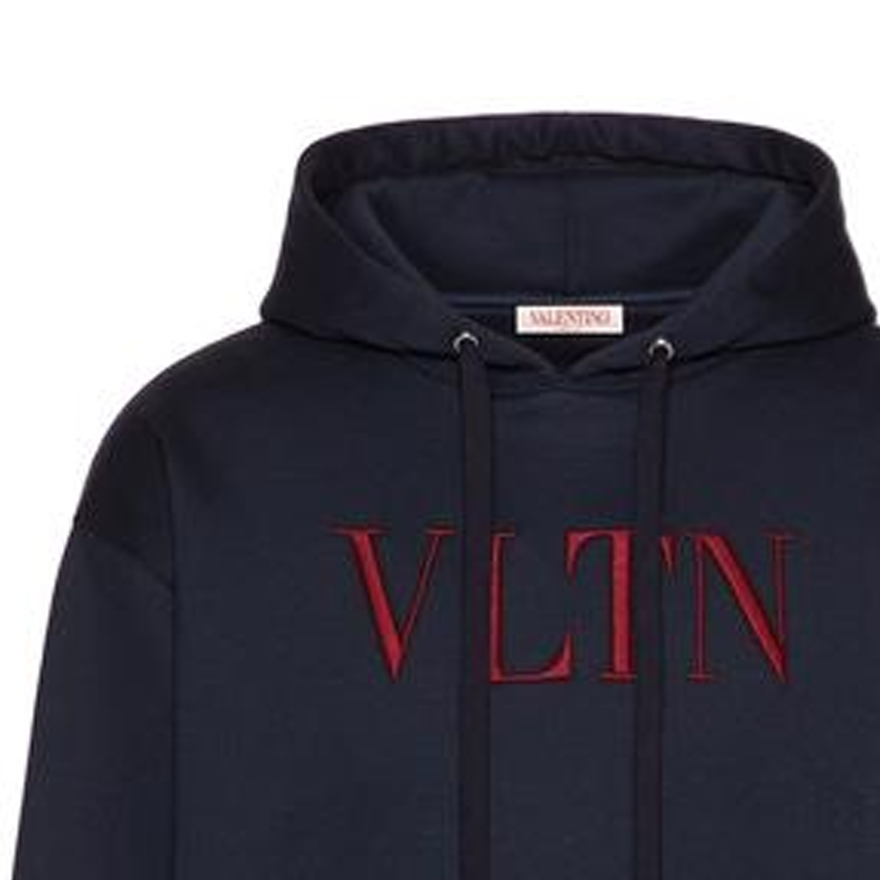 Sizing 발렌티노 SS22 블루 로고 자수 오버사이즈 스웨트셔츠. 1V3MF14F8MBW31