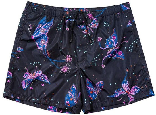 Valentino SS22 蝴蝶印花弹力腰游泳短裤 黑色 XV3UH02883KCR4 Buy Valentino SS22 蝴蝶印花弹力腰游泳短裤 黑色 XV3UH02883KCR4