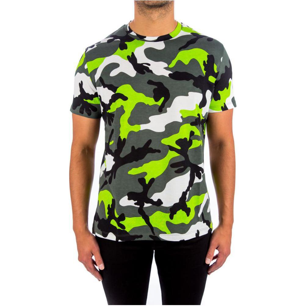 Valentino SS22  Camouflage Grey Graphic Crewneck T-Shirt UV3MG00W3M0