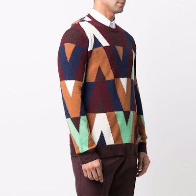 Valentino SS22 Logo Knit Wool Sweater Pullover Multicolor Crewneck. XV3KC19D854CR0 Shop Valentino SS22 Logo Knit Wool Sweater Pullover Multicolor Crewneck. XV3KC19D854CR0