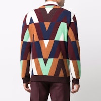 Valentino SS22 Logo Baju Sejuk Wool Rajut Multicolor Crewneck Pullover. XV3KC19D854CR0 Purchase Valentino SS22 Logo Baju Sejuk Wool Rajut Multicolor Crewneck Pullover. XV3KC19D854CR0