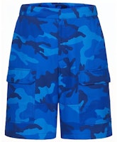 Valentino SS22 Mid-Rise Camo Shorts Blue 1V3RDC658JH7PR Valentino SS22 Mid-Rise Camo Shorts Blue 1V3RDC658JH7PR