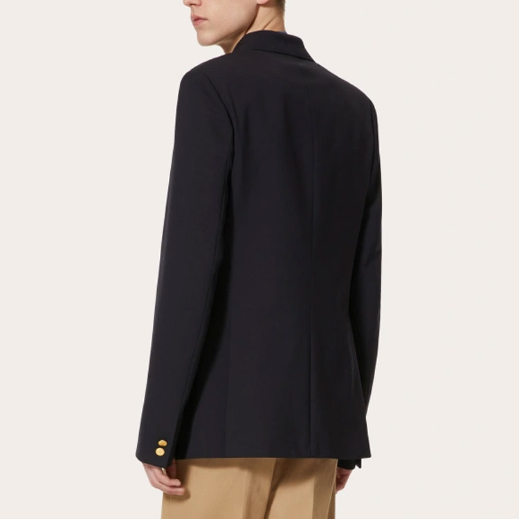 Purchase ヴァレンティノ SS22 ネイビーブルー ダブルブレスト ブレザージャケット 1V3CED956DP598