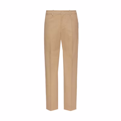 Valentino SS22 Slim Fit Casual Trousers Khaki 1V3RBI608J10BG