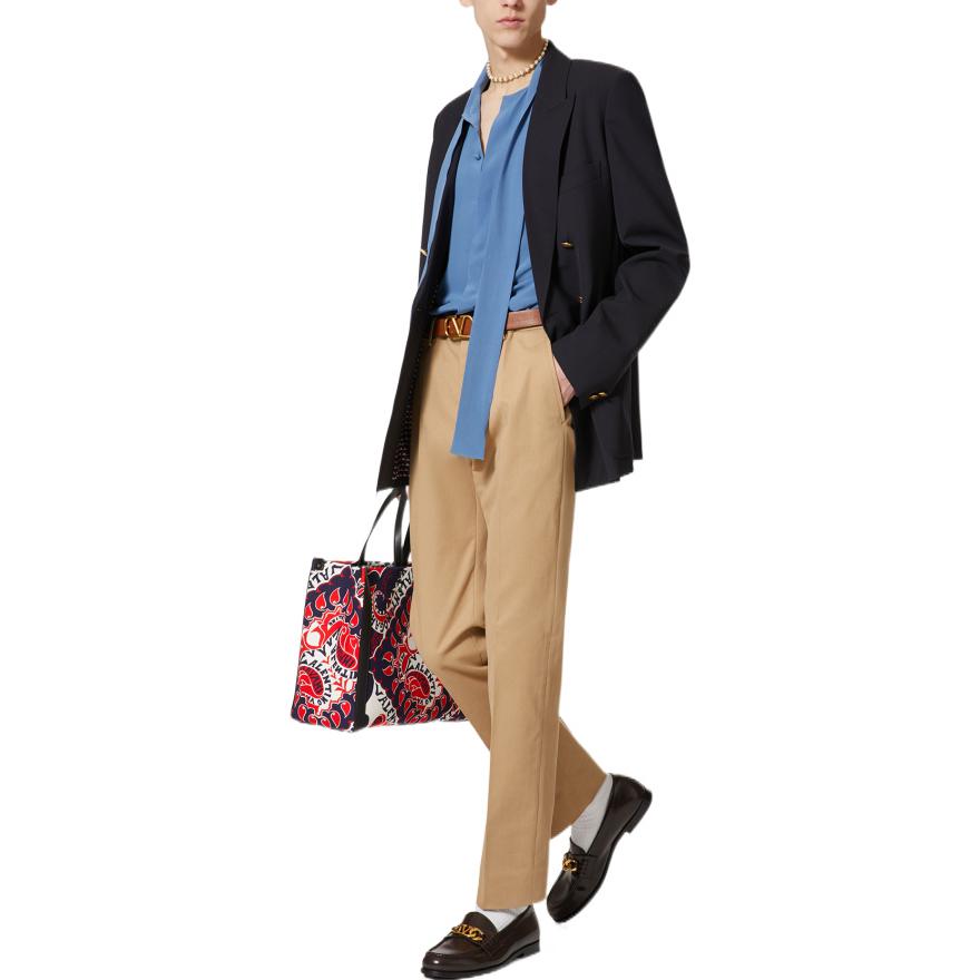 Lookbook Valentino Pantalones Casuales Slim Fit Khaki SS22 1V3RBI608J10BG