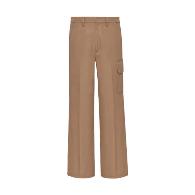 Valentino SS22 Straight-Leg Casual Pants Brown XV3RBH65809F06