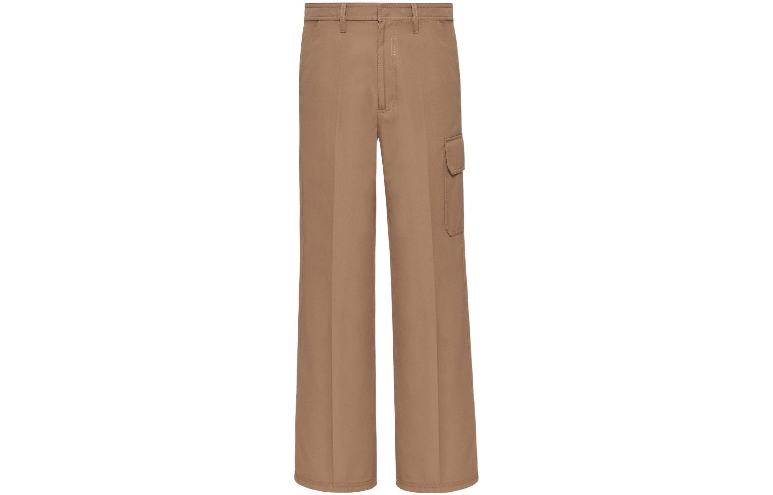 Order Valentino SS22 Pantalones Casuales de Pierna Recta Marrones XV3RBH65809F06