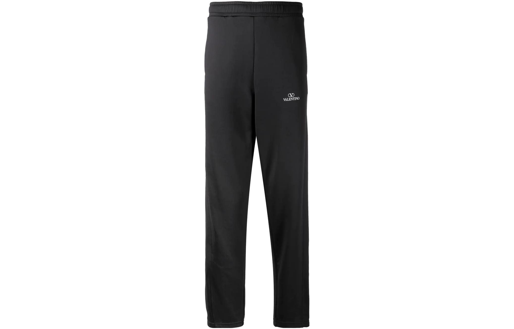 Valentino SS22  Straight-Leg Logo Print Side-Snap Track Pants. VMD03N8LL0NI