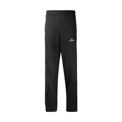 Valentino SS22 Straight-Leg Logo Print Side-Snap Track Pants. VMD03N8LL0NI