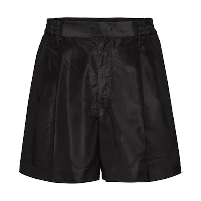 Valentino SS22 Washed Taffeta Casual Shorts Black XV0RDC168E30NO