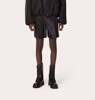 Lookbook Valentino SS22 水洗塔夫天絲黑色休閒短褲 XV0RDC168E30NO