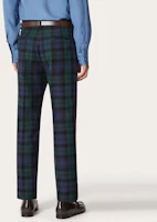 Shop Valentino SS22 All-Over Plaid Straight-Leg Casual Pants Menswear 1V3RBI608JSQB5