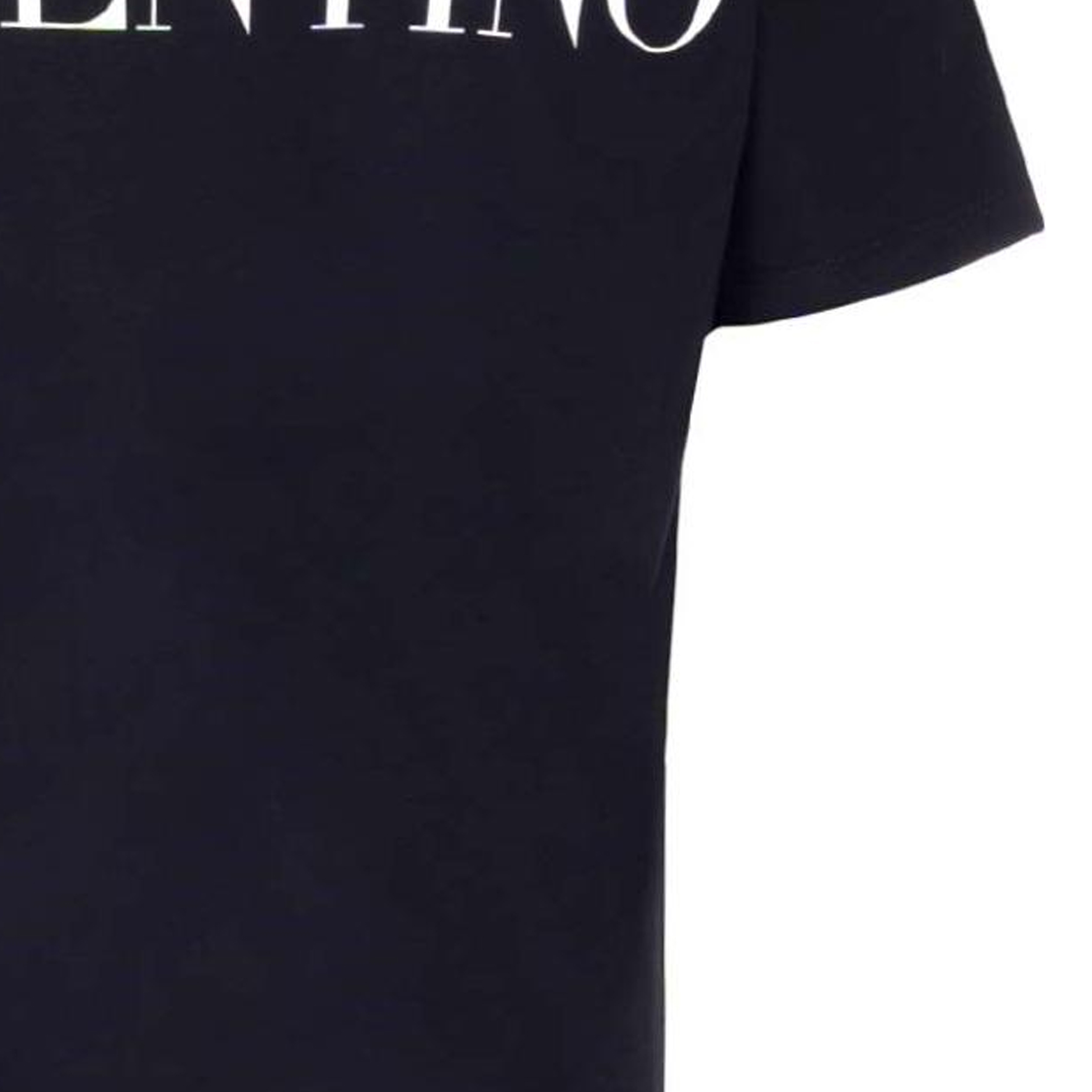 Valentino SS22 Black Back Logo Print Crewneck T-Shirt  Plain Tee XV0MG10V8H00NI 圖 7
