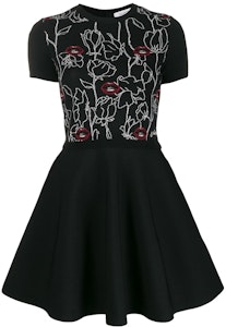 발렌티노 SS22 블랙 립 자수 웨이스트 셔링 반소매 드레스 SB0KDA474YY0NO Order 발렌티노 SS22 블랙 립 자수 웨이스트 셔링 반소매 드레스 SB0KDA474YY0NO