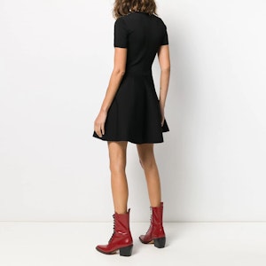 발렌티노 SS22 블랙 립 자수 웨이스트 셔링 반소매 드레스 SB0KDA474YY0NO Purchase 발렌티노 SS22 블랙 립 자수 웨이스트 셔링 반소매 드레스 SB0KDA474YY0NO