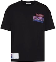 Valentino SS22 Black Printed Crewneck T-Shirt XV3MG11H8610NO Valentino SS22 Black Printed Crewneck T-Shirt XV3MG11H8610NO