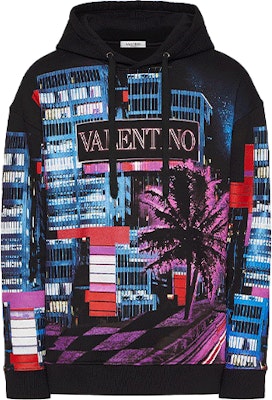 발렌티노 SS22 일렉트릭 시티 그래픽 후디 블랙. XV3MF18I85DZ47 Order 발렌티노 SS22 일렉트릭 시티 그래픽 후디 블랙. XV3MF18I85DZ47