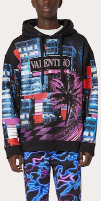 발렌티노 SS22 일렉트릭 시티 그래픽 후디 블랙. XV3MF18I85DZ47 Shop 발렌티노 SS22 일렉트릭 시티 그래픽 후디 블랙. XV3MF18I85DZ47
