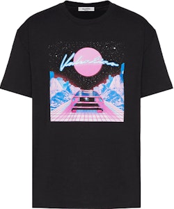 Valentino SS22 Kaos Print Grafis Lengan Pendek Hitam Pria XV3MG11H85H384 Order Valentino SS22 Kaos Print Grafis Lengan Pendek Hitam Pria XV3MG11H85H384