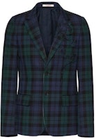Valentino SS22 Green Floral Embroidered Checkered Blazer 1V3CEE108JSQB5 Valentino SS22 Green Floral Embroidered Checkered Blazer 1V3CEE108JSQB5