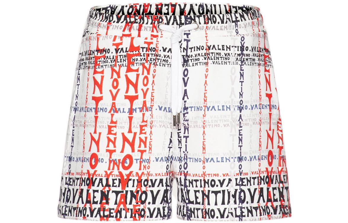 Order Valentino SS22 字母印花白色短褲 時尚潮流 1V3MD03L8N76SE