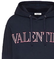 Valentino 男士SS22海軍藍標誌印花棉質連帽衫 XV3MF21K85LD98 Sizing Valentino 男士SS22海軍藍標誌印花棉質連帽衫 XV3MF21K85LD98