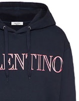 Valentino 男士SS22海軍藍標誌印花棉質連帽衫 XV3MF21K85LD98 Cheap Valentino 男士SS22海軍藍標誌印花棉質連帽衫 XV3MF21K85LD98