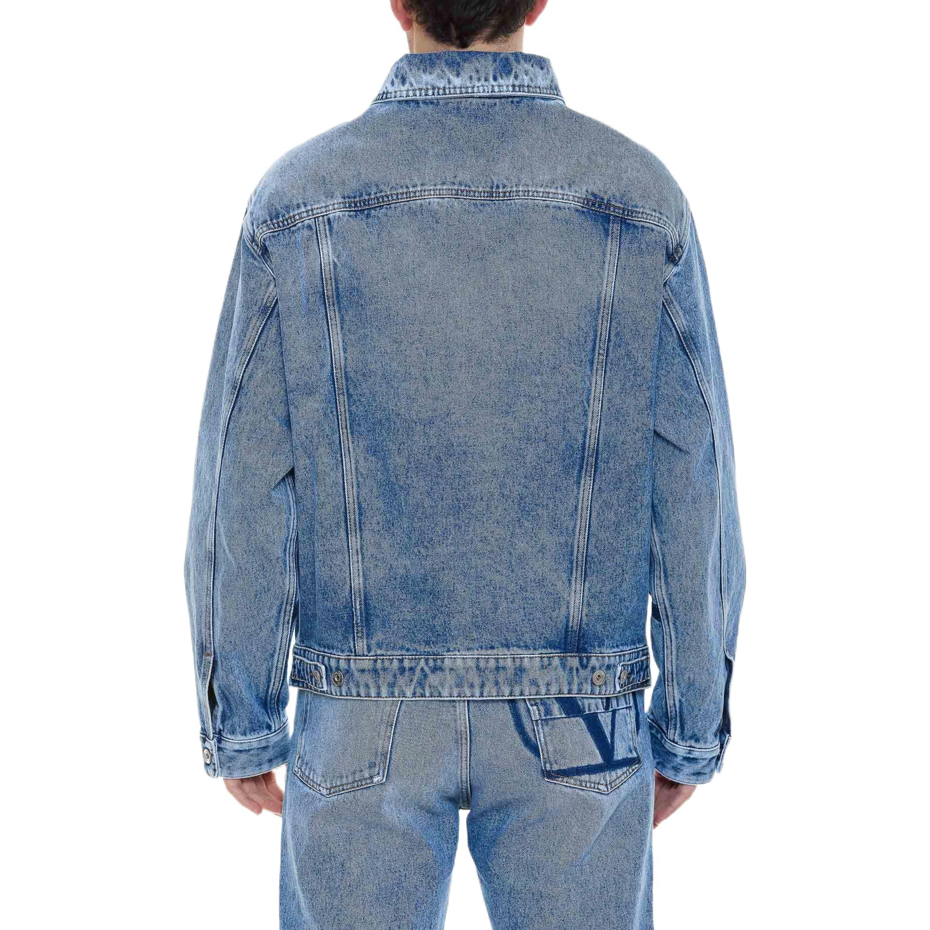 Purchase 华伦天奴SS22标志印花蓝色牛仔夹克长袖时尚外套. DC02G847558