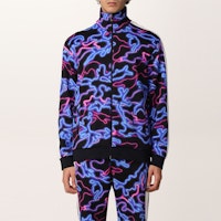 Valentino SS22 螢光迷彩拉鍊連帽外套 黑色 XV3MF21I86EN36 Shop Valentino SS22 螢光迷彩拉鍊連帽外套 黑色 XV3MF21I86EN36