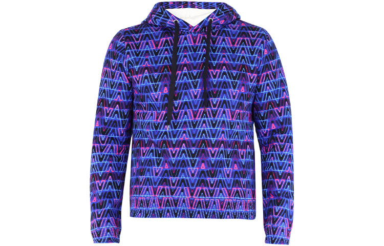 Order Valentino SS22 Neon Logo Pullover Sweatshirt Biru. XV3MF21D85SE58