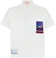 Valentino SS22 Polo de Manga Corta con Estampado Blanco. XV3MH02H85N0BO Order Valentino SS22 Polo de Manga Corta con Estampado Blanco. XV3MH02H85N0BO