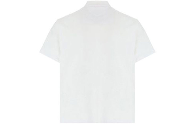 Lookbook Valentino SS22 Baju Polo Lengan Pendek Cetakan Corak Putih XV3MH02H85N0BO