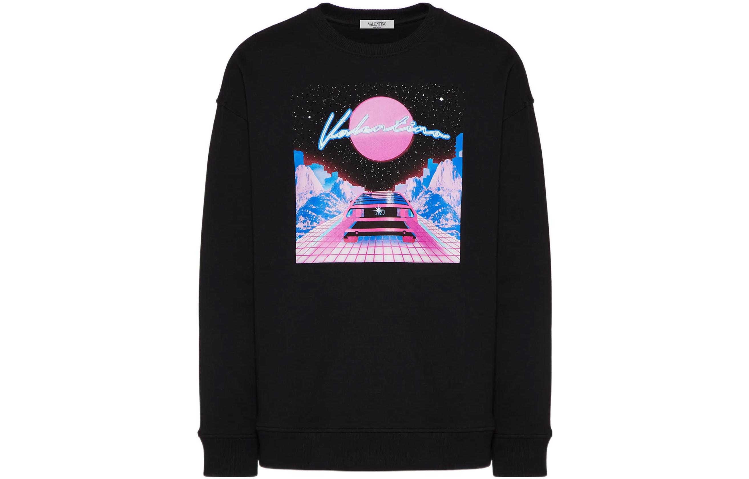 Valentino SS22 Pullover Sweatshirt Black  Fashion. XV3MF18W85F384