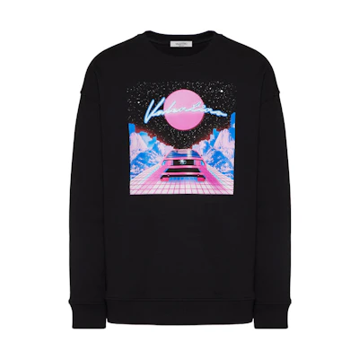 Valentino SS22 Pullover Sweatshirt Black Fashion. XV3MF18W85F384