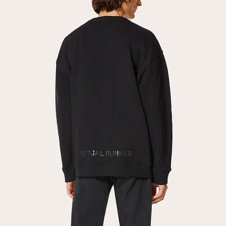 Shop Valentino SS22 Pullover Sweatshirt Hitam Fashion. XV3MF18W85F384