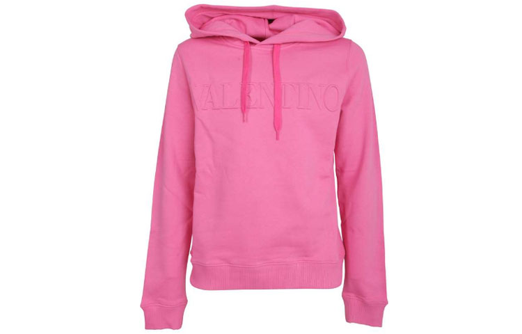 Valentino SS22 Solid Hoodie Magenta Pink MF21D84DY84