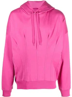 Valentino SS22 Solid Pleated Hoodie Rose Red VMF24H8W0UWT Valentino SS22 Solid Pleated Hoodie Rose Red VMF24H8W0UWT