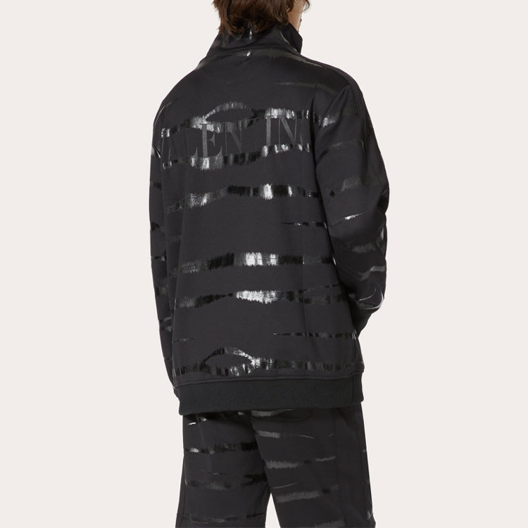 Purchase Jaket Valentino SS22 Print Tiger 1967 Resleting Hitam Koleksi. XV3MF21I87WF94