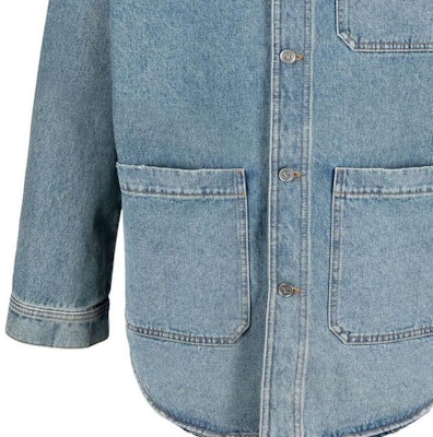 ヴァレンティノ SS22 ウォッシュド ロゴプリント デニムジャケット カジュアルルーズフィット ブルー VDB01R8K1558 Sizing ヴァレンティノ SS22 ウォッシュド ロゴプリント デニムジャケット カジュアルルーズフィット ブルー VDB01R8K1558